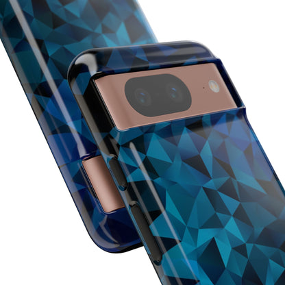 Blue Diamonds: Phone Case with Elegant Prints for iPhone, Samsung Galaxy and Google Pixel devices