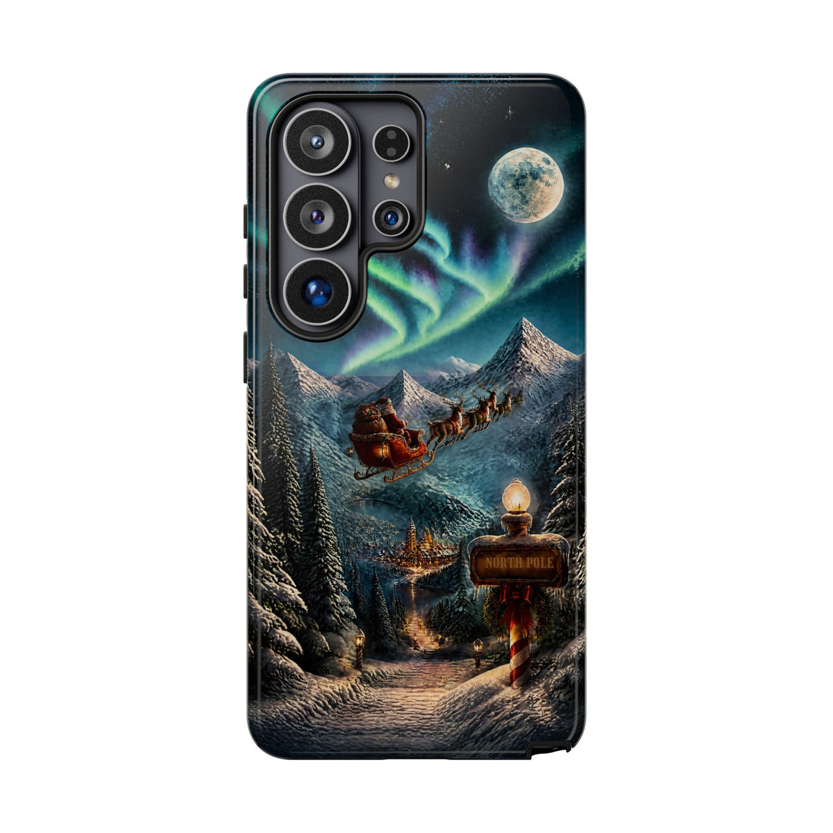 Santa Claus North Pole Adventure: Christmas Themed Phone Case for iPhone, Samsung Galaxy and Google Pixel devices