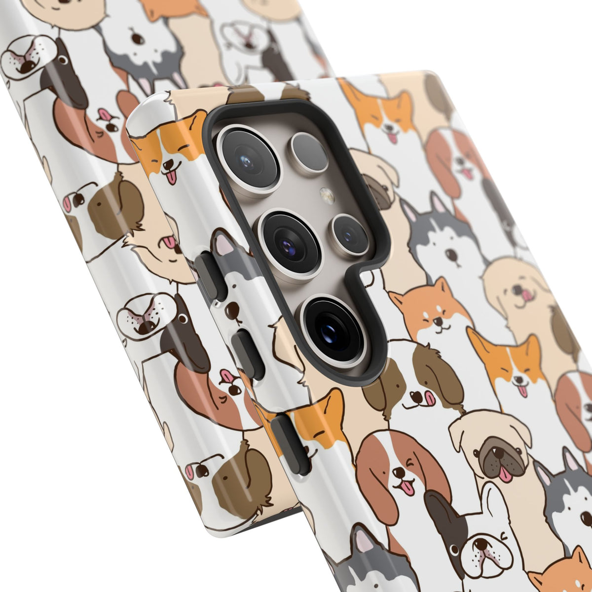 Cute Dogs Charm Phone Case for iPhone, Samsung Galaxy and Google Pixel devices