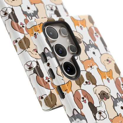 Cute Dogs Charm Phone Case for iPhone, Samsung Galaxy and Google Pixel devices