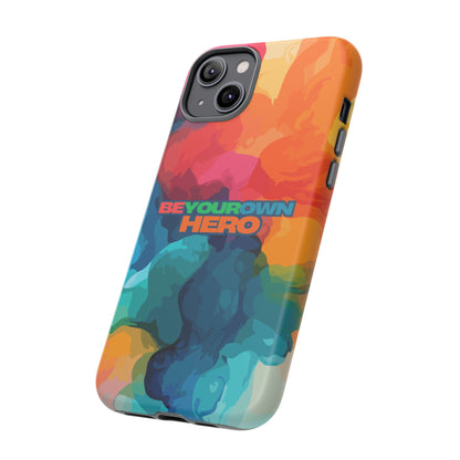 Be Your Own Hero: Inspiring Quote Phone Case for iPhone, Samsung Galaxy and Google Pixel