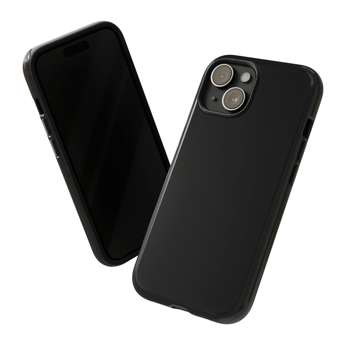 Space Black: Pure black phone case for iPhone, Samsung Galaxy and Google Pixel devices