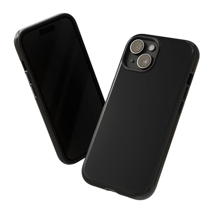Space Black: Pure black phone case for iPhone, Samsung Galaxy and Google Pixel devices