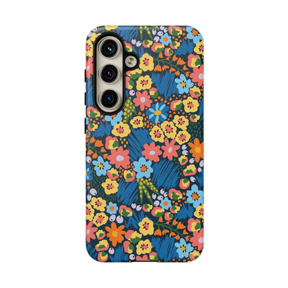 Bloom Burst: Color and Joy Themed Phone Case for iPhone, Samsung Galaxy and Google Pixel devices