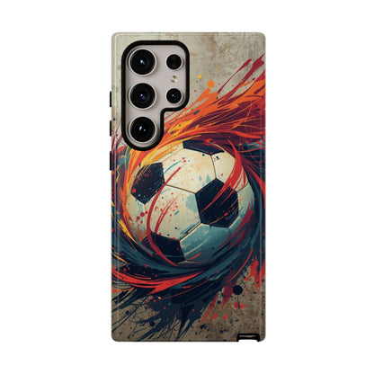 Football Swirl: Phone Case for iPhone, Samsung Galaxy and Google Pixel devices