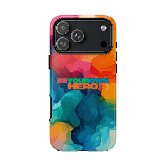 Be Your Own Hero: Inspiring Quote Phone Case for iPhone, Samsung Galaxy and Google Pixel