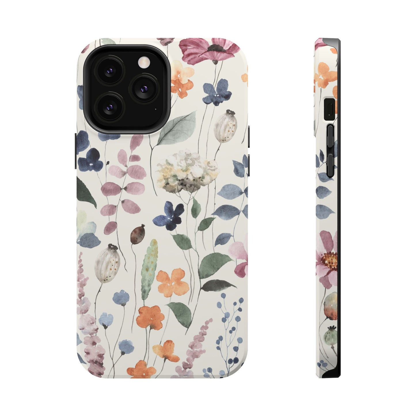 Floral prints phone case for iPhone (MagSafe version)