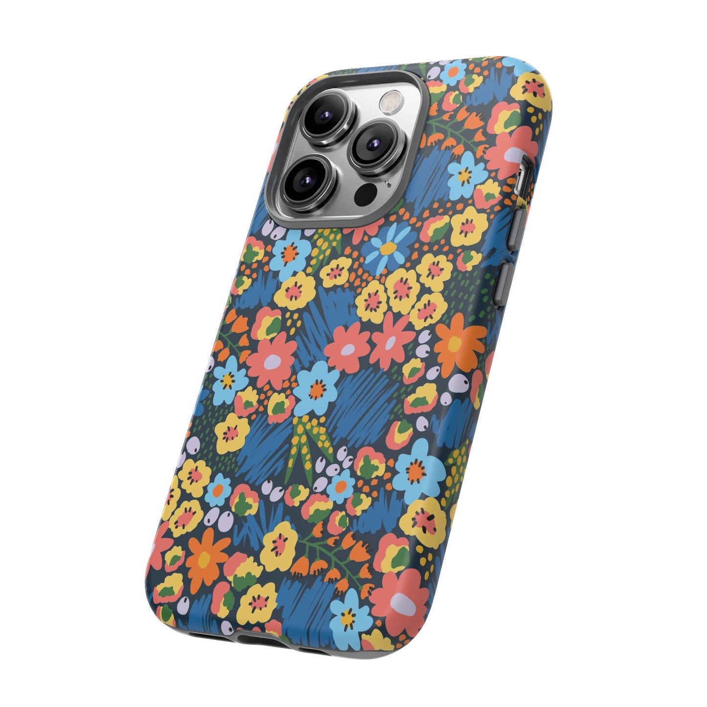 Bloom Burst: Color and Joy Themed Phone Case for iPhone, Samsung Galaxy and Google Pixel devices