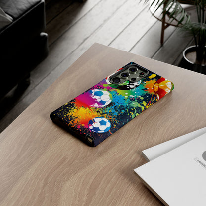 Footballer's Phone Case: Vibrant Case for iPhone, Samsung Galaxy and Google Pixel devices