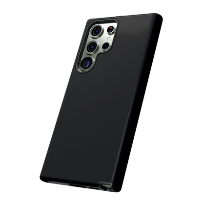 Space Black: Pure black phone case for iPhone, Samsung Galaxy and Google Pixel devices
