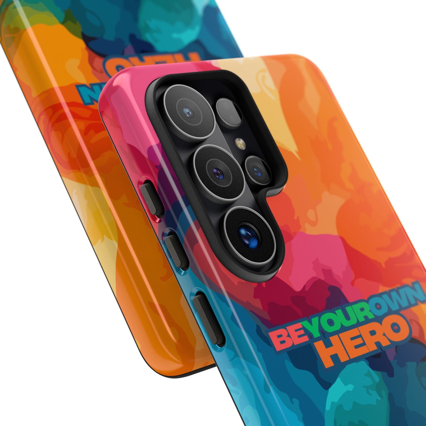 Be Your Own Hero: Inspiring Quote Phone Case for iPhone, Samsung Galaxy and Google Pixel