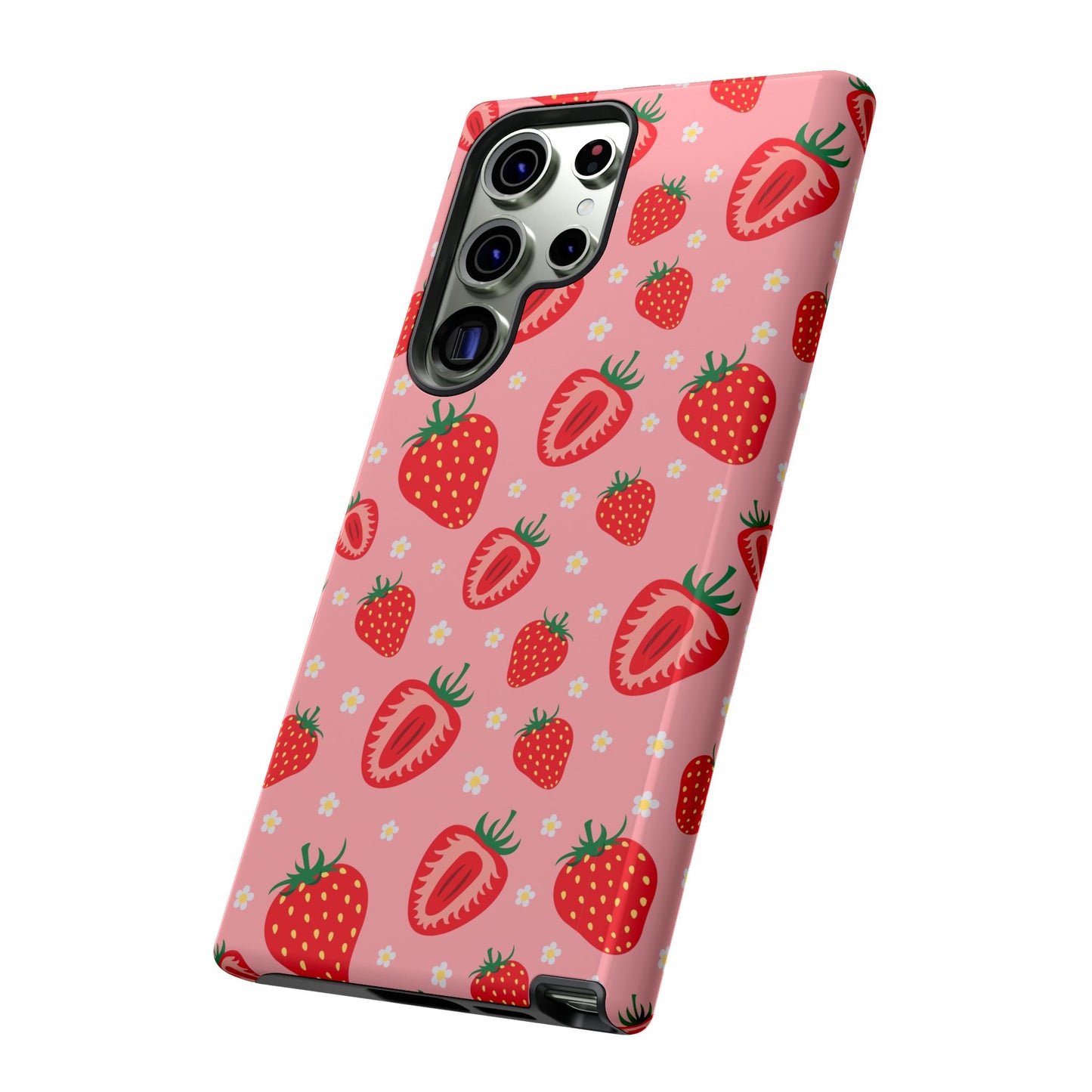 Berry Strawberry: Fruit-inspired phone case for iPhone, Samsung Galaxy and Google Pixel devices