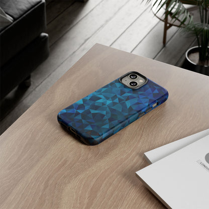 Blue Diamonds: Phone Case with Elegant Prints for iPhone, Samsung Galaxy and Google Pixel devices