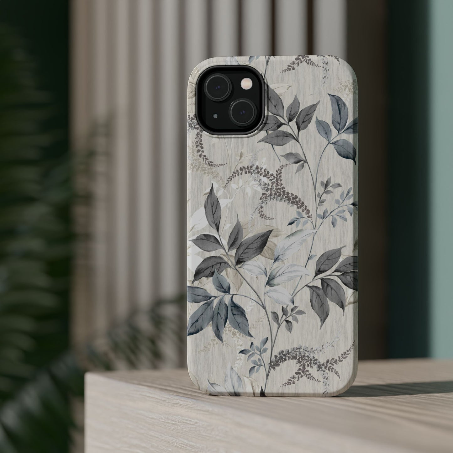 Luxury Leaves (MagSafe version): Artistic case for iPhone, Samsung Galaxy and Google Pixel