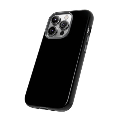 Space Black: Pure black phone case for iPhone, Samsung Galaxy and Google Pixel devices