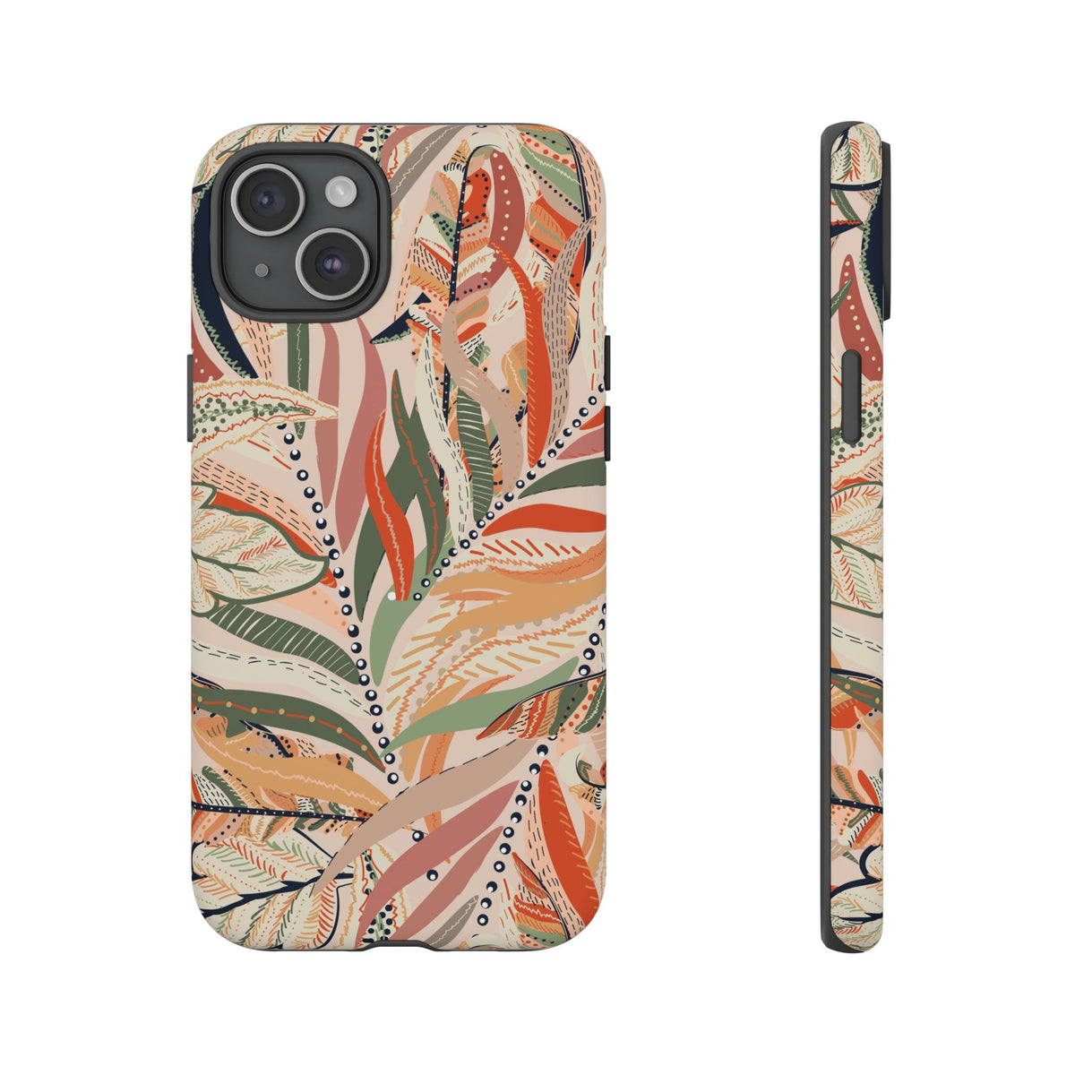 Terracotta Leaves Phone Case: Nature‑Inspired Art for iPhone, Samsung Galaxy and Google Pixel devices