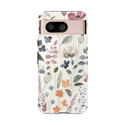 Floral prints phone case for iPhone, Samsung Galaxy and Pixel devices