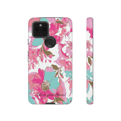 Chase your dreams: Artistic and elegant phone case for Apple iPhone, Samsung Galaxy and Pixel devices