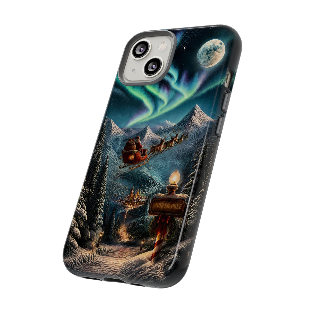Santa Claus North Pole Adventure: Christmas Themed Phone Case for iPhone, Samsung Galaxy and Google Pixel devices