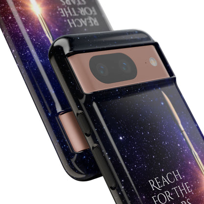 Reach for the Stars: Rocket-illustrated phone case for iPhone, Samsung Galaxy and Pixel devices