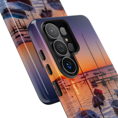 Fortune Favors the Bold: Sunset Sail Phone Case for iPhone, Samsung Galaxy and Google Pixel devices
