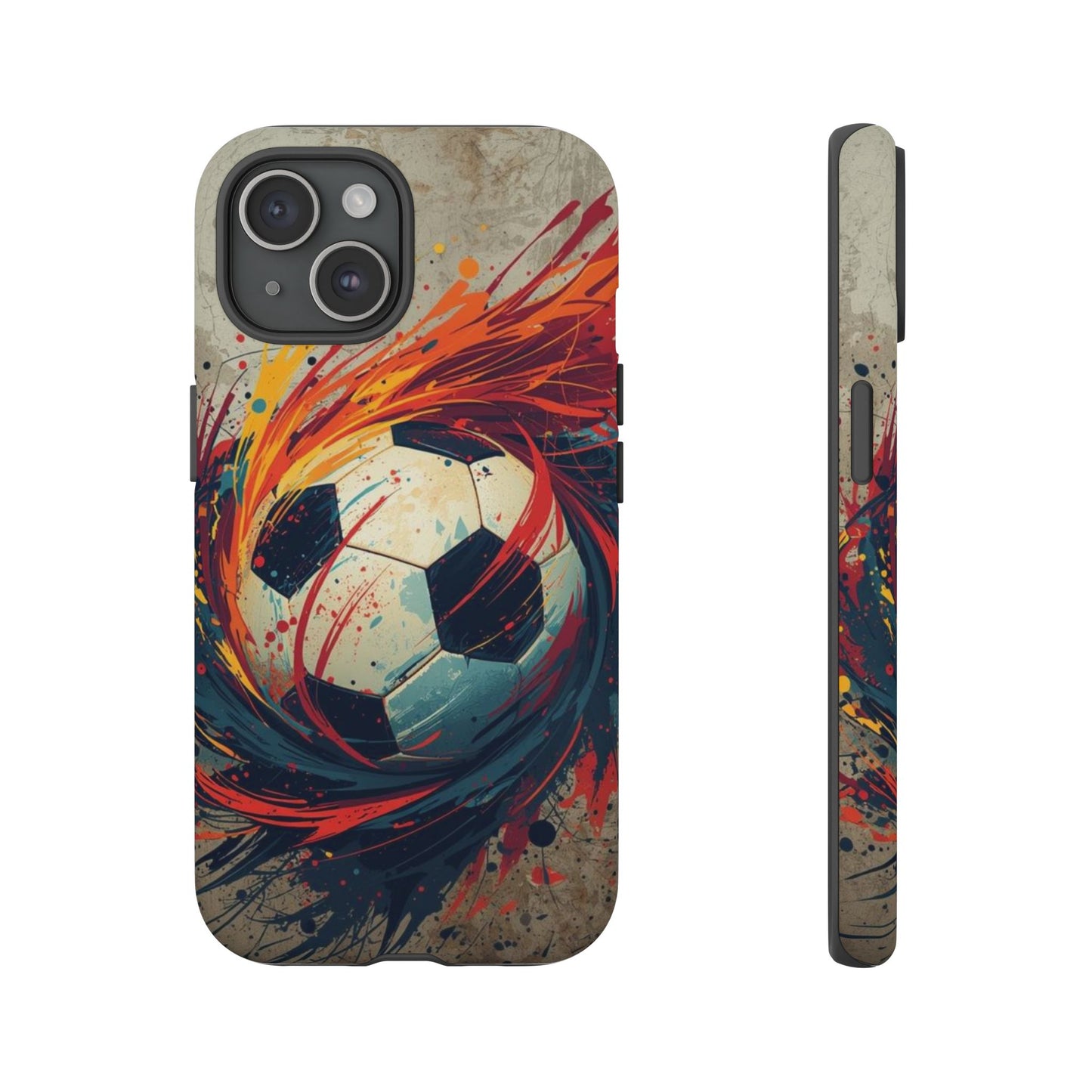 Football Swirl: Phone Case for iPhone, Samsung Galaxy and Google Pixel devices