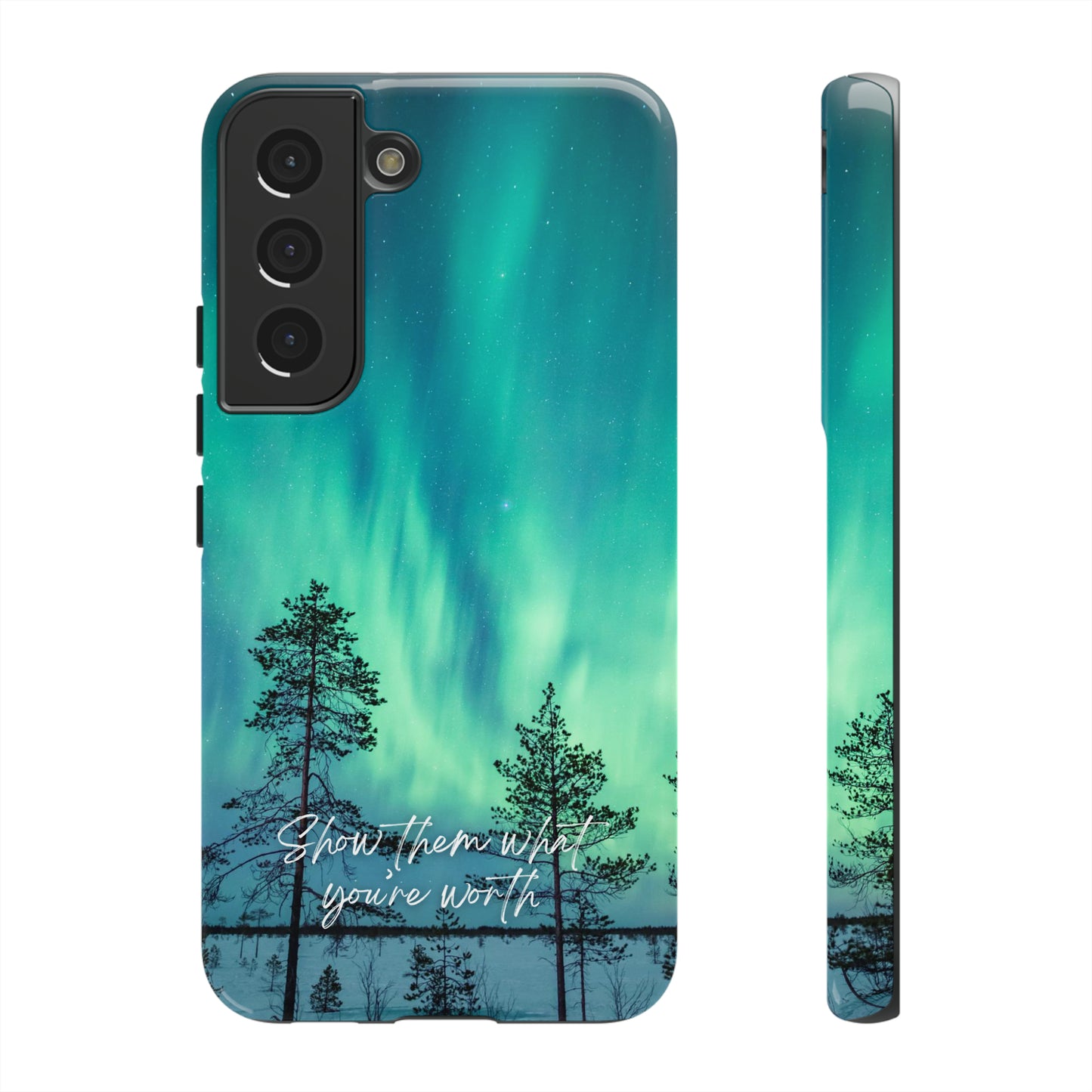 Show them what you're worth: Aurora borealis-inspired phone case for iPhone, Galaxy and Pixel devices