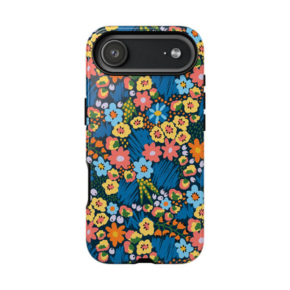 Bloom Burst: Color and Joy Themed Phone Case for iPhone, Samsung Galaxy and Google Pixel devices