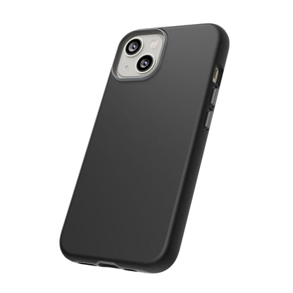 Space Black: Pure black phone case for iPhone, Samsung Galaxy and Google Pixel devices