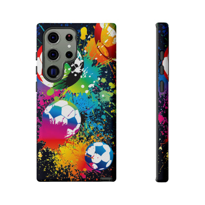 Footballer's Phone Case: Vibrant Case for iPhone, Samsung Galaxy and Google Pixel devices