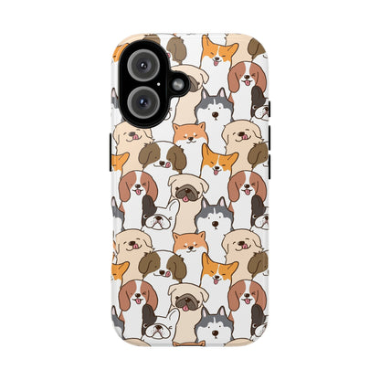 Cute Dogs Charm Phone Case for iPhone, Samsung Galaxy and Google Pixel devices