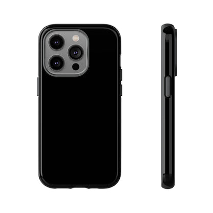 Space Black: Pure black phone case for iPhone, Samsung Galaxy and Google Pixel devices