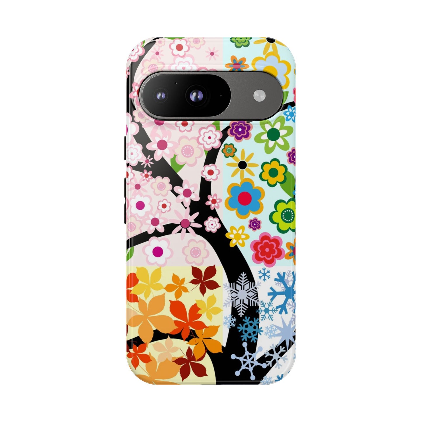 Four Seasons: Fall, Winter, Spring and Summer inspired phone case for iPhone, Samsung Galaxy and Google Pixel devices