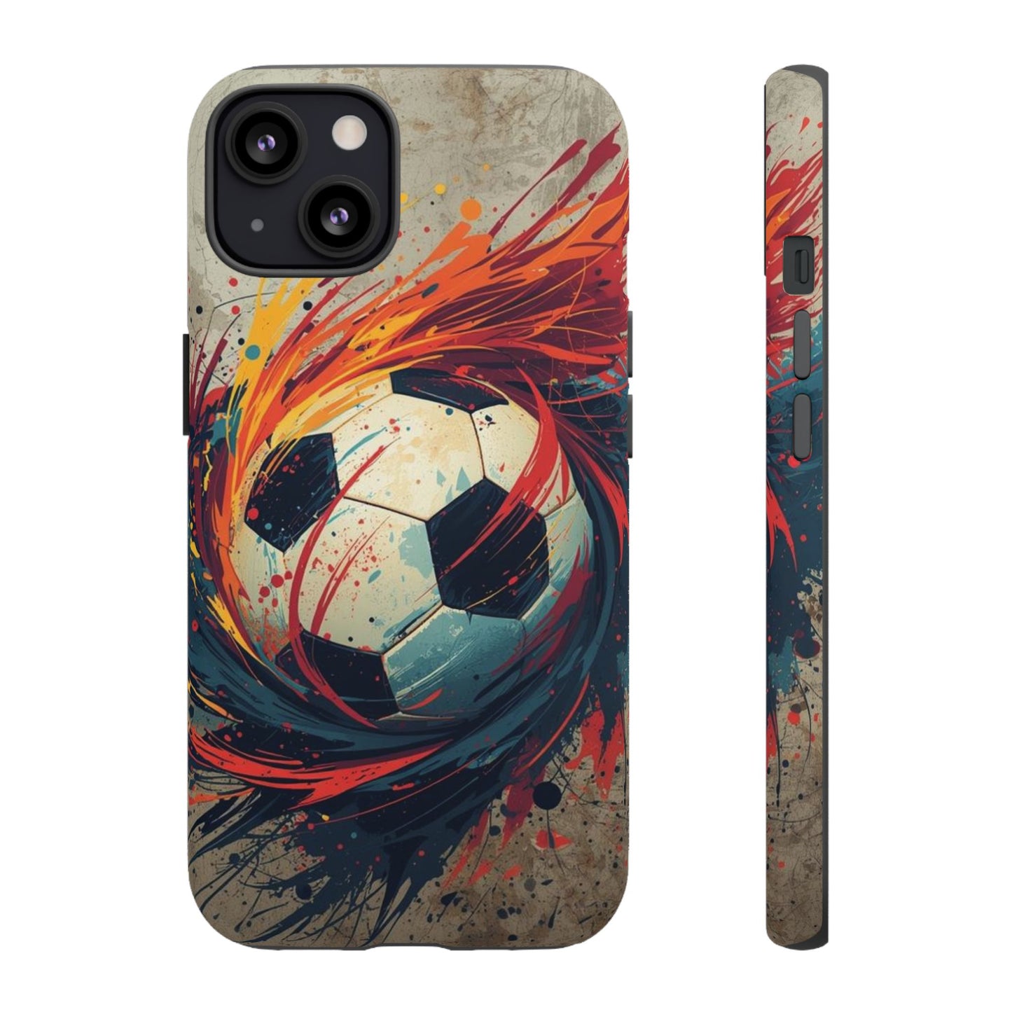 Football Swirl: Phone Case for iPhone, Samsung Galaxy and Google Pixel devices