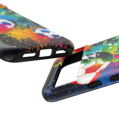 Footballer's Phone Case: Vibrant Case for iPhone, Samsung Galaxy and Google Pixel devices