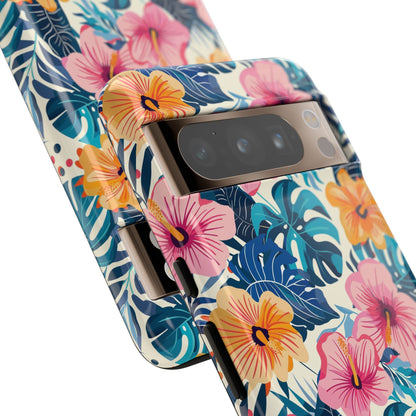 Hibiscus Bloom: Cute Floral Phone Case for iPhone, Samsung and Google Pixel