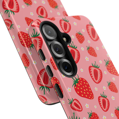 Berry Strawberry: Fruit-inspired phone case for iPhone, Samsung Galaxy and Google Pixel devices