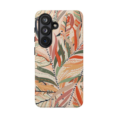 Terracotta Leaves Phone Case: Nature‑Inspired Art for iPhone, Samsung Galaxy and Google Pixel devices