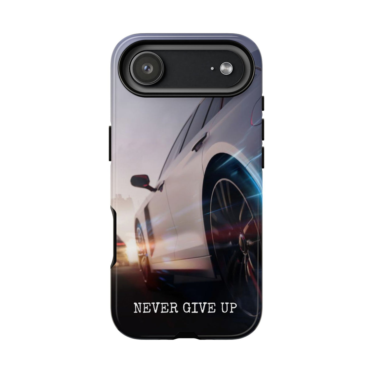 Never Give Up:  Motivational Phone Case for iPhone, Samsung Galaxy and Google Pixel devices