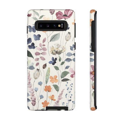 Floral prints phone case for iPhone, Samsung Galaxy and Pixel devices