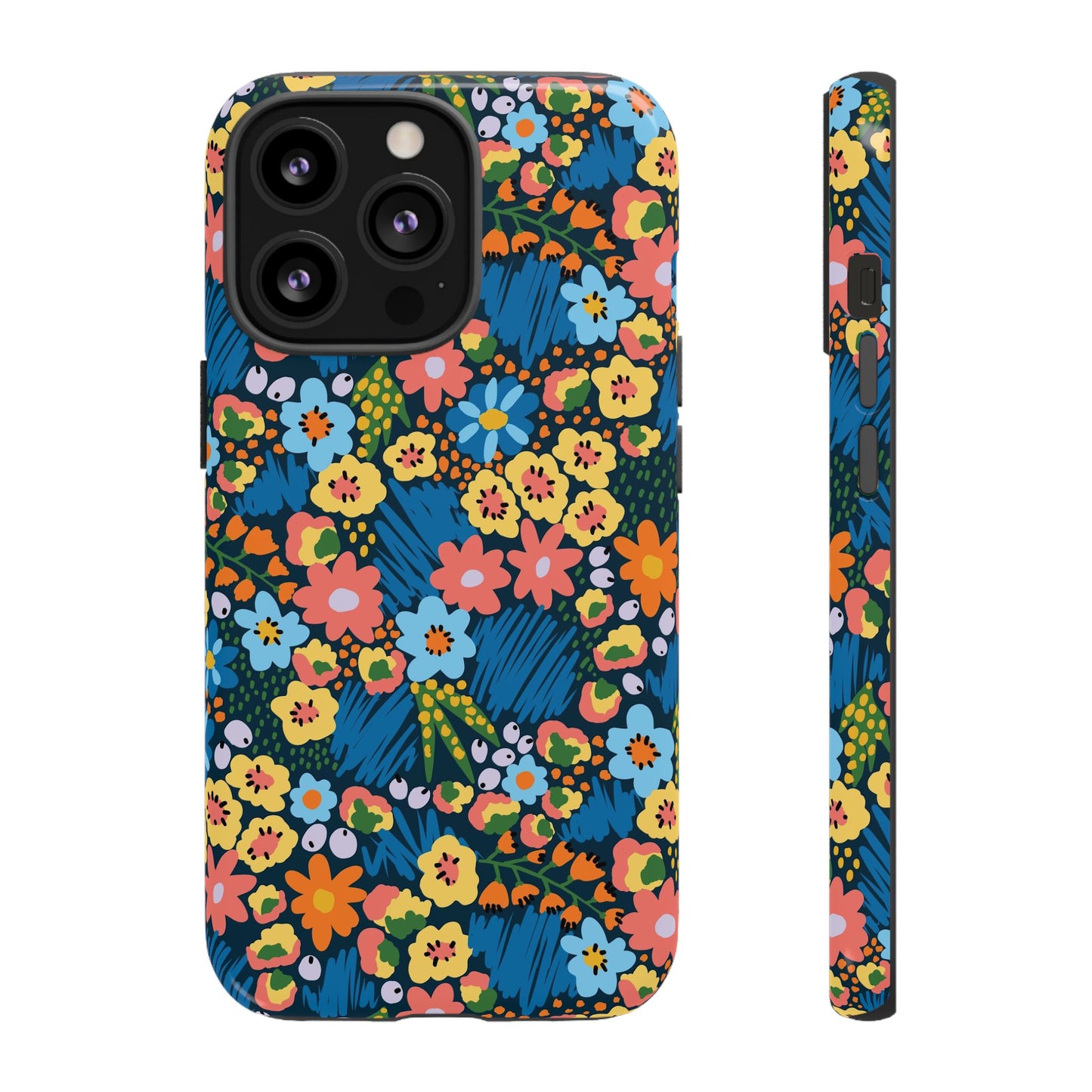 Bloom Burst: Color and Joy Themed Phone Case for iPhone, Samsung Galaxy and Google Pixel devices