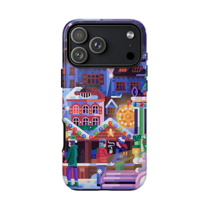 Christmas Fair in Old Town: Holiday-Themed case for iPhone, Samsung Galaxy and Google Pixel