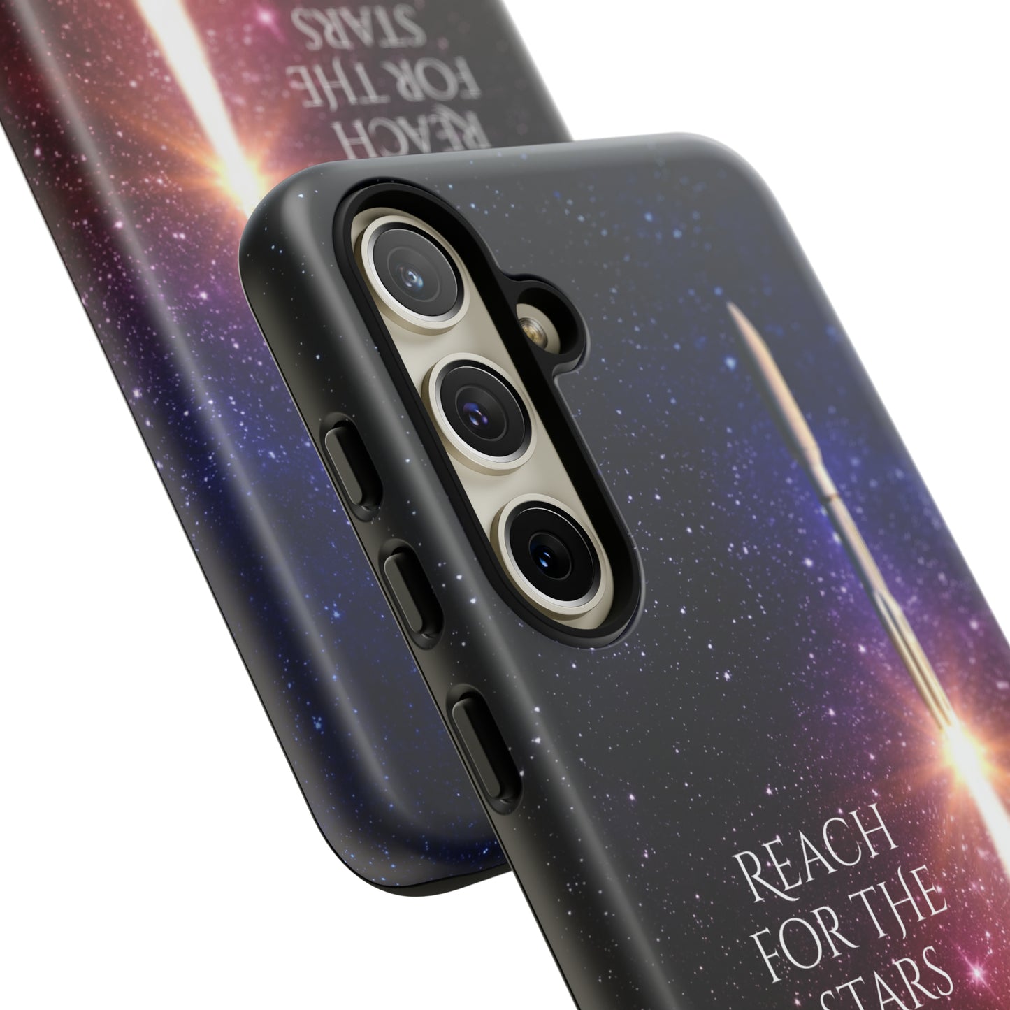 Reach for the stars: rocket illustrated phone case for iPhone, Samsung Galaxy and Pixel devices