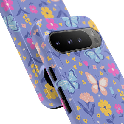 Lavender Butterflies: Tough Phone Case for iPhone, Samsung Galaxy and Google Pixel