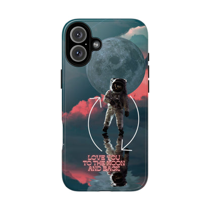 Love You to the Moon and Back: Romance-themed phone case for iPhone, Samsung Galaxy and Google Pixel devices