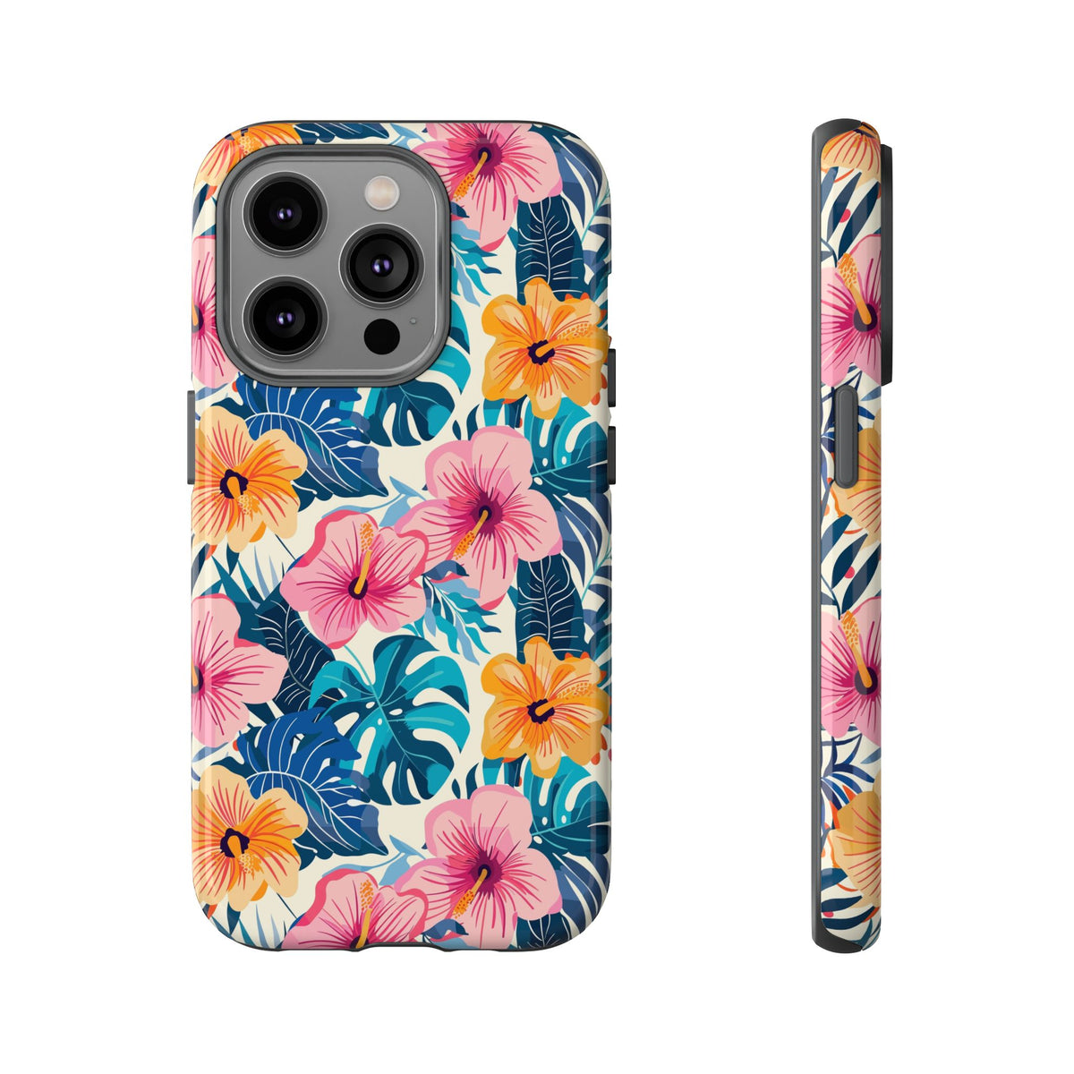 Hibiscus Bloom: Cute Floral Phone Case for iPhone, Samsung and Google Pixel