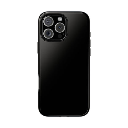 Space Black: Pure black phone case for iPhone, Samsung Galaxy and Google Pixel devices