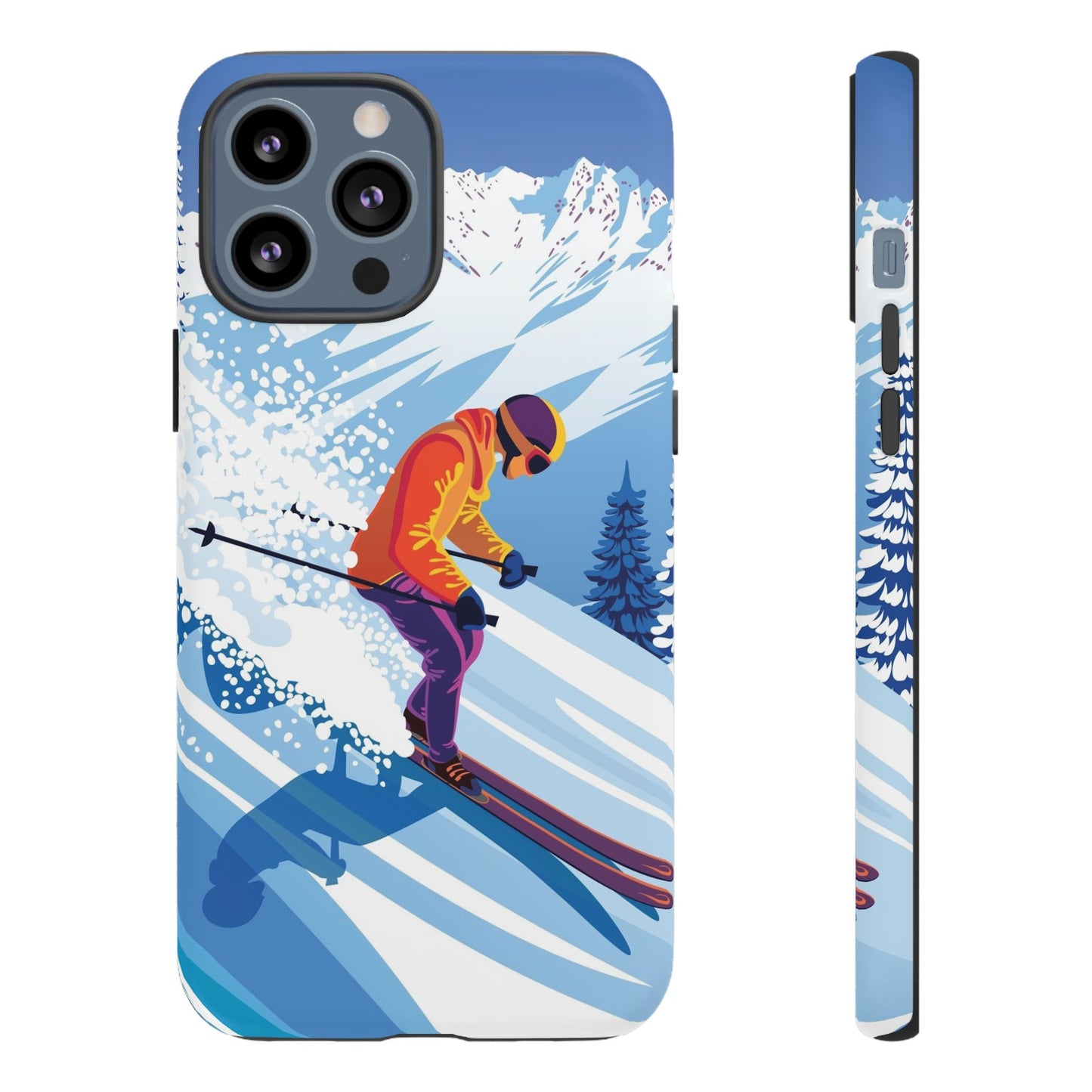 Glacier Rush: Ice Ski inspired phone case for iPhone, Samsung Galaxy and Google  Pixel devices