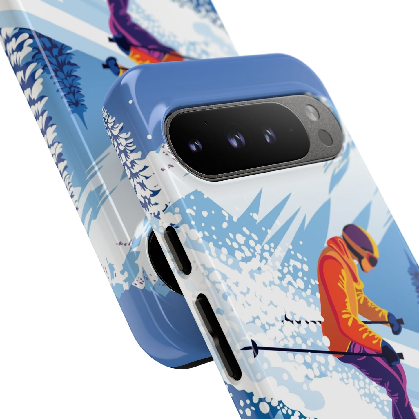 Glacier Rush: Ice Ski inspired phone case for iPhone, Samsung Galaxy and Google  Pixel devices