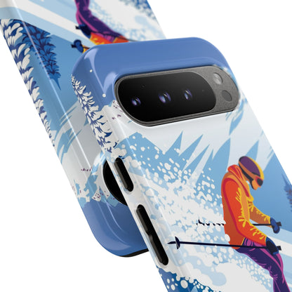 Glacier Rush: Ice Ski inspired phone case for iPhone, Samsung Galaxy and Google  Pixel devices